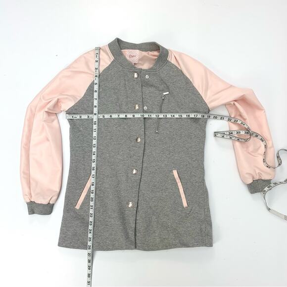 Raglan Colorblock Contrast Varsity Jacket - Picture 7 of 11